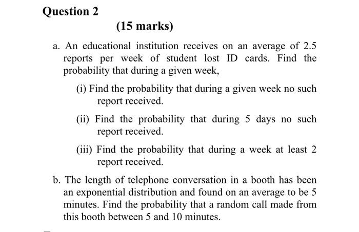 Solved Question 2 15 Marks A An Educational Institution