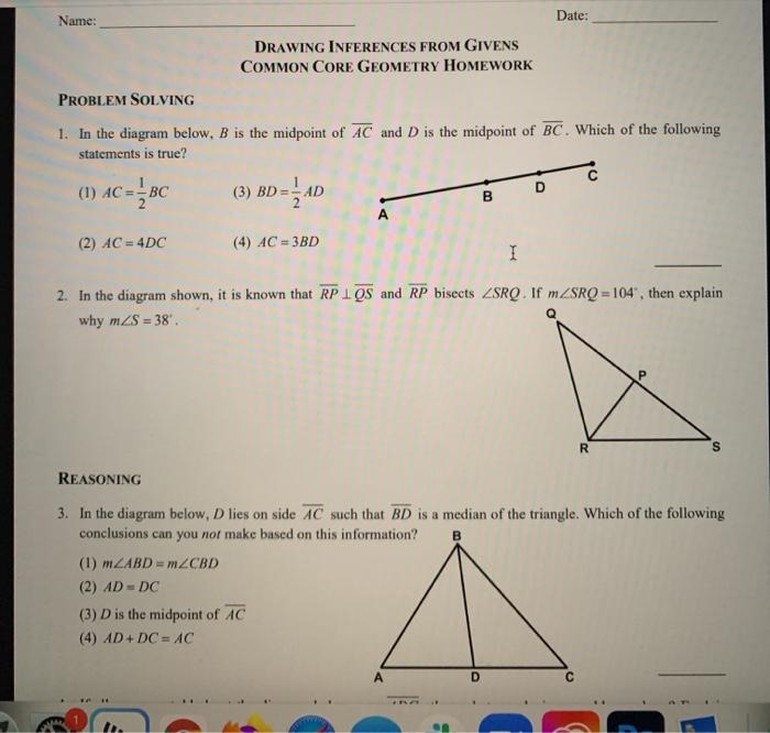 Solved 6. In the following diagram, parallel lines r and s