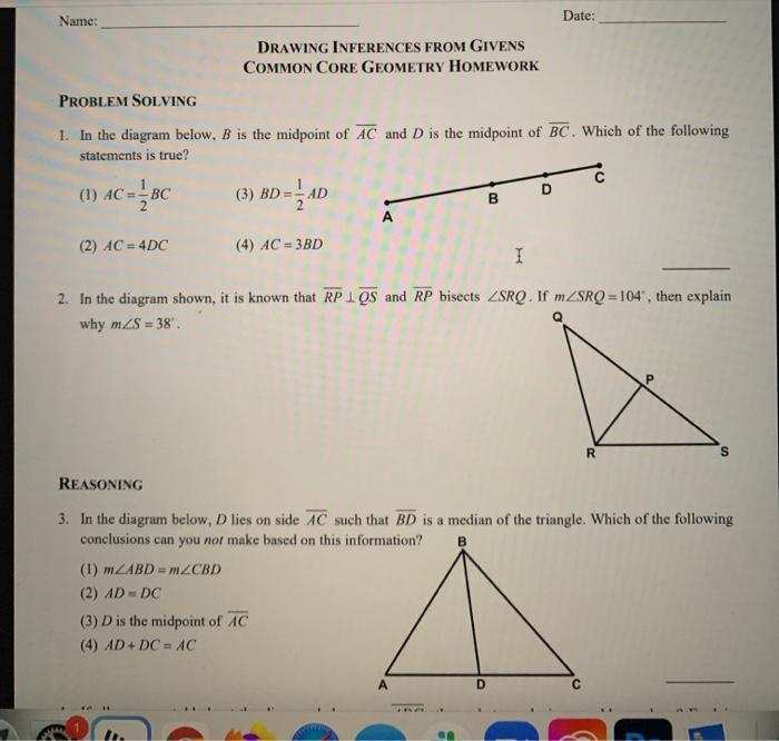 Solved 6. In the following diagram, parallel lines r and s | Chegg.com