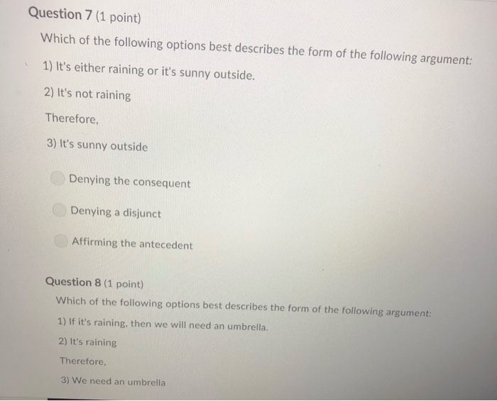 Solved Question 1 1 Point Which Of The Following Options Chegg Solved Question 1 1 Point Which Of The Following Options Chegg