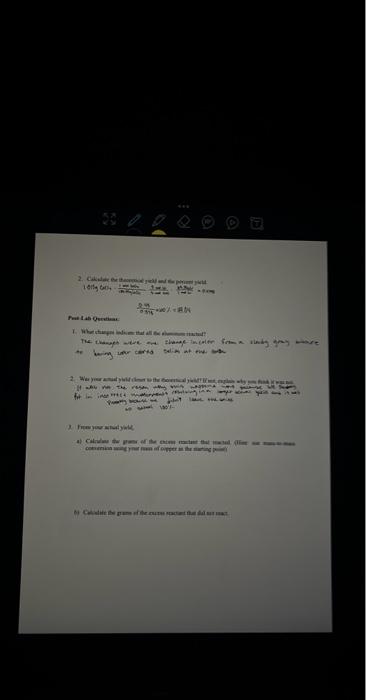 Solved istion: is the limiting reactint? show AII work Fen | Chegg.com