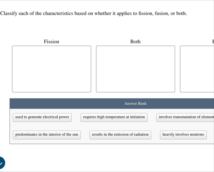 Solved Classify each of the characteristics based on whether | Chegg.com