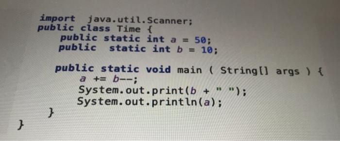 Solved import java.util.Scanner; public class Time { public | Chegg.com