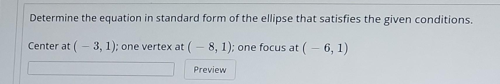Solved Determine the equation in standard form of the | Chegg.com
