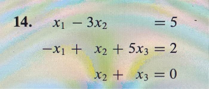 3x 14 5 2x x 1