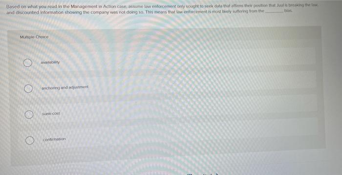 Solved Based on what you read in the Management in Action | Chegg.com