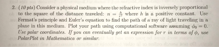 refractive index of a medium is inversely proportional to