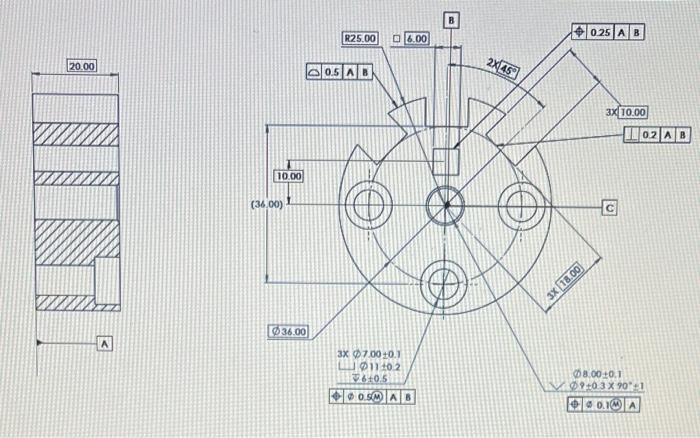 Solved For the drawing shown in the following slide, answer | Chegg.com