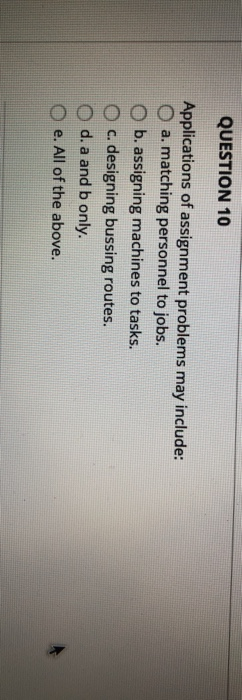 Solved assignment problem picture