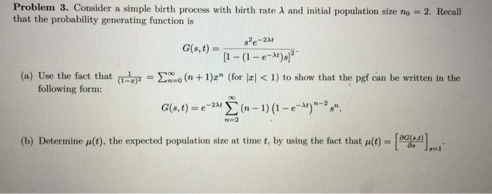 birth rate problem solving