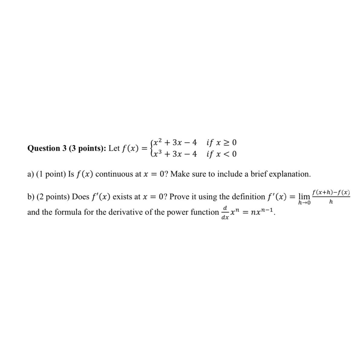 Solved Question 3 3 ﻿points Let