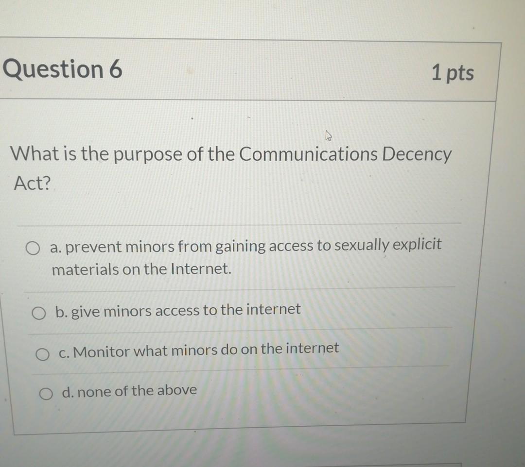 Solved D Question 1 1 pts How does the individual come to be | Chegg.com