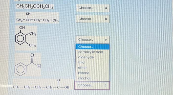 Solved Match the following compounds with the correct | Chegg.com