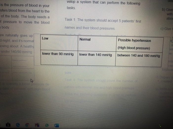Solved 1. Blood pressure is the pressure of blood in your | Chegg.com