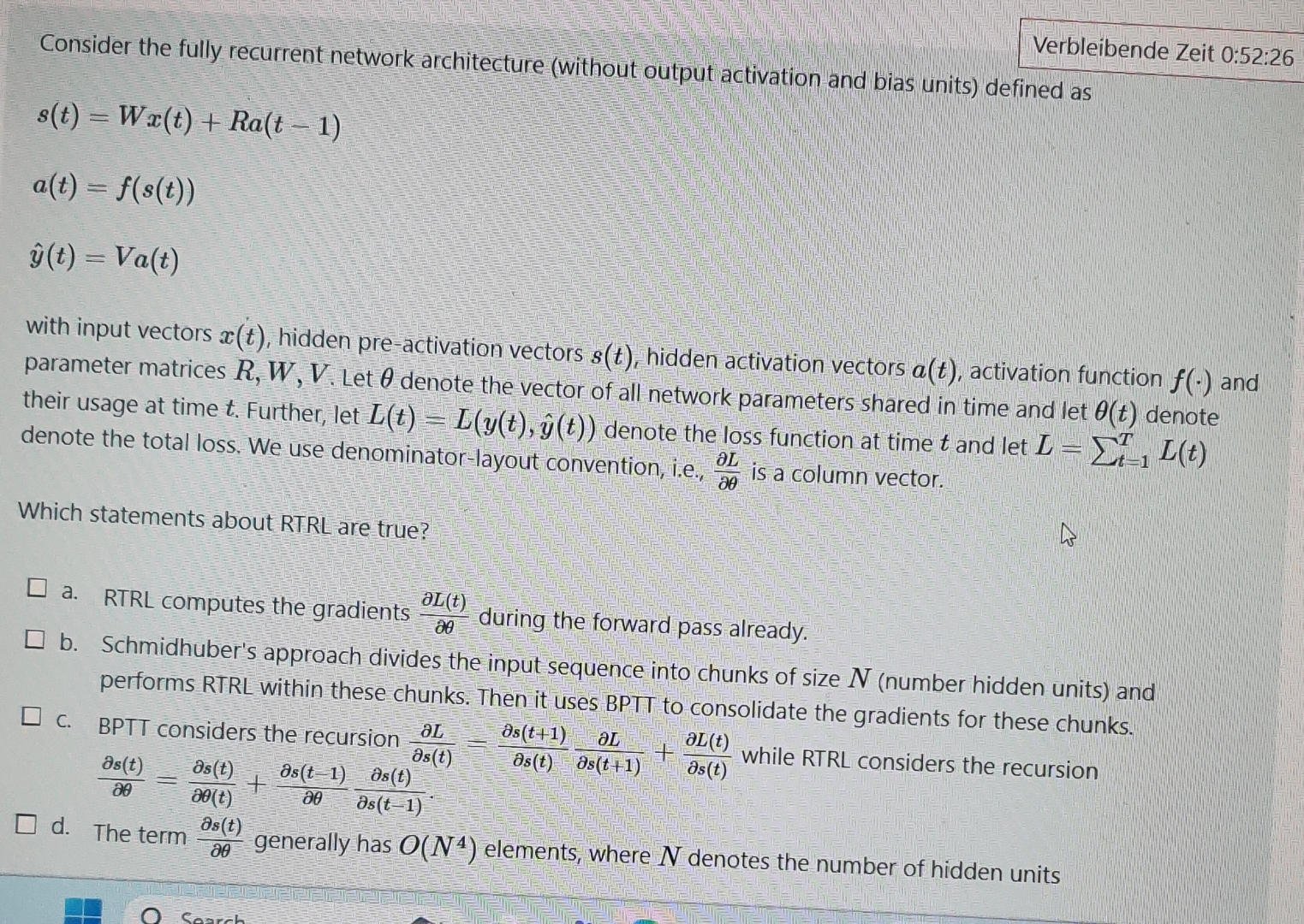 Solved Consider the fully recurrent network architecture | Chegg.com