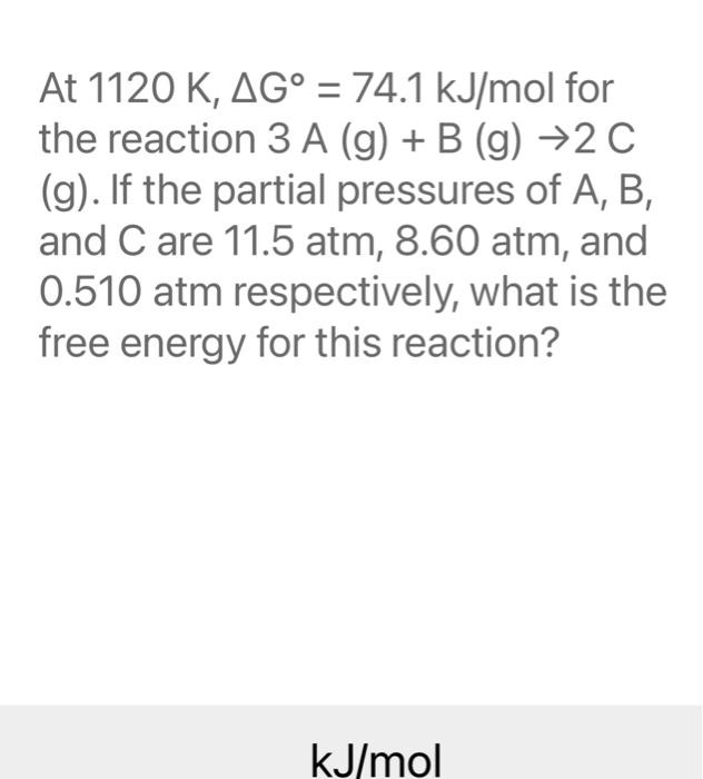 Solved Determine Agº For A Reaction When Ag 180 8 Kj M Chegg Com