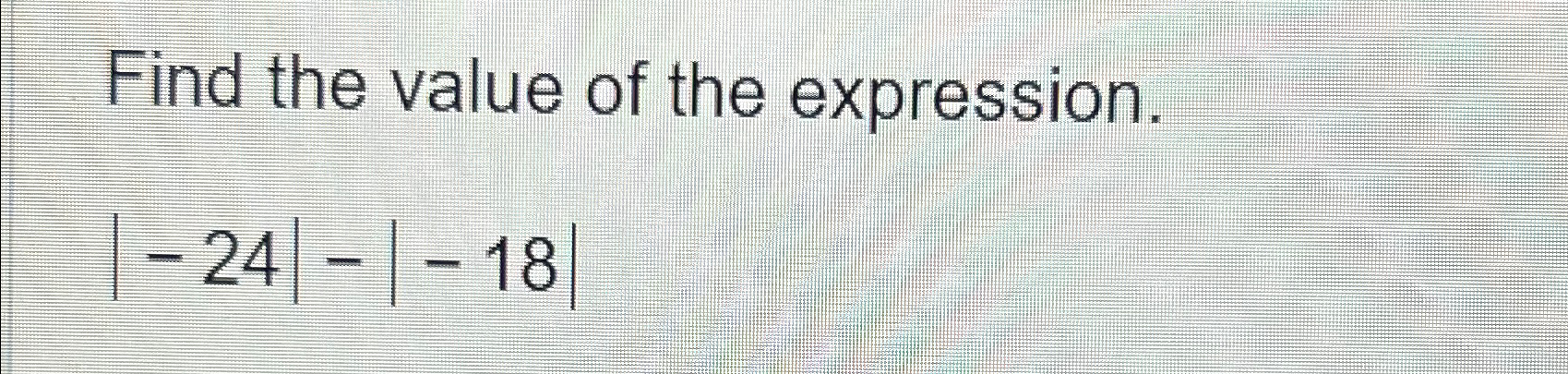 find the value of the expression 20–c when c=12