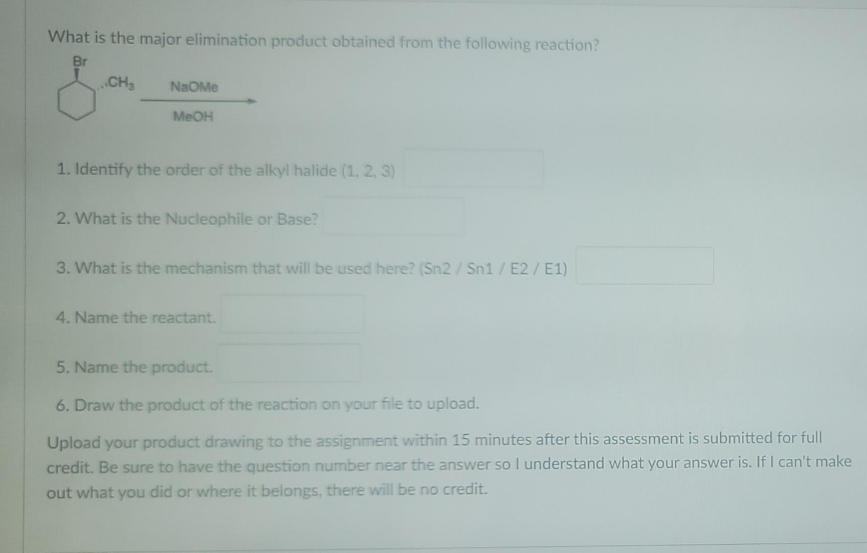 Solved What is the major elimination product obtained from | Chegg.com