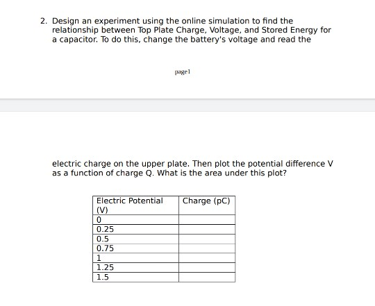 Solved 2. Design an experiment using the online simulation | Chegg.com