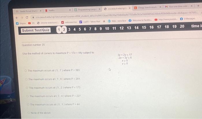 Solved Use the Gauss-Jordan elimination process on the | Chegg.com