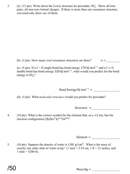 Solved Please show all your work in the space provided. 1. | Chegg.com