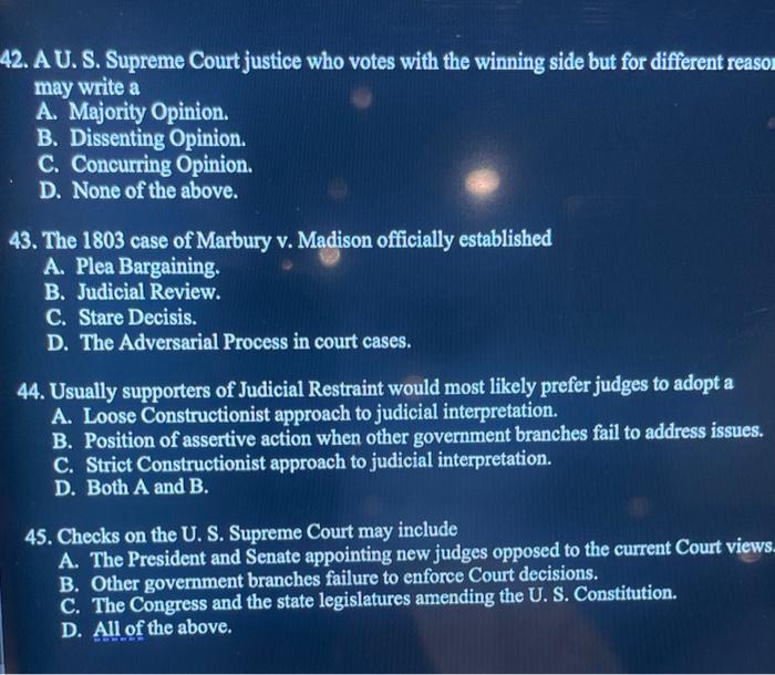 A justice of the supreme court sale may write a dissenting opinion to