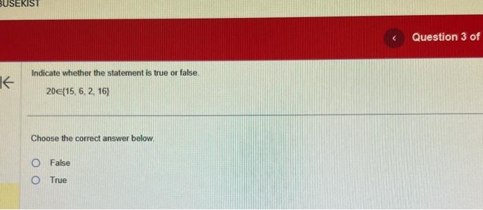 Solved Indicate whether the statement is true or false. | Chegg.com