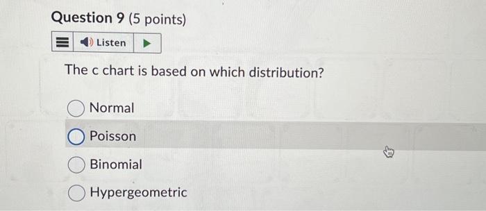 Solved A c chart measures the number of nonconforming units | Chegg.com