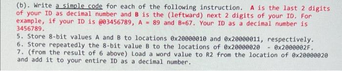 Solved (b). Write a simple code for each of the following | Chegg.com