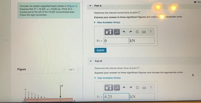 Solved Res Part A Consider the simply supported beam shown | Chegg.com