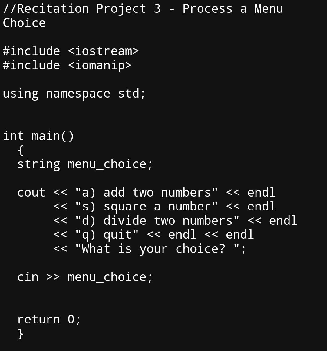Solved Recitation Project 3 Overview For this recitation | Chegg.com