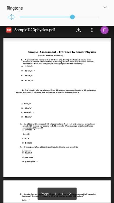 Solved all 43% 4:02 PM Sample%20physics.pd... | Chegg.com