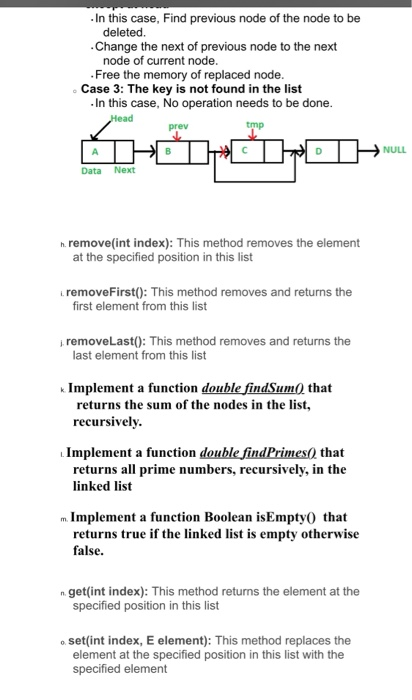 Solved Implementing a Linked List in Java/Python Linked List | Chegg.com