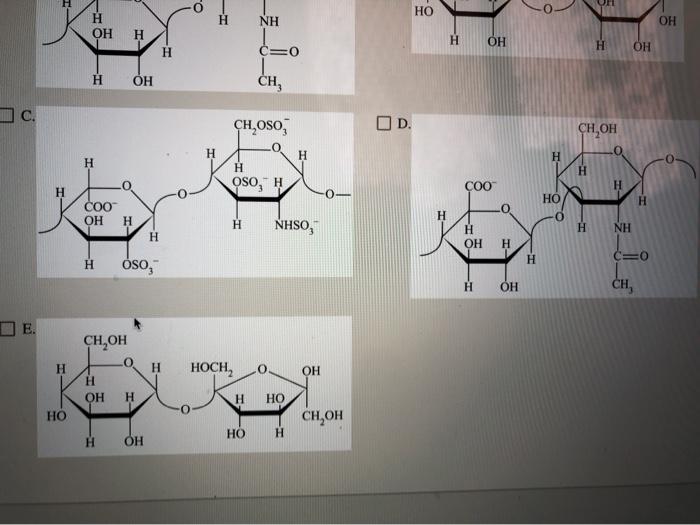 Solved Glycosaminoglycans (GAGs) are heteropolysaccharides