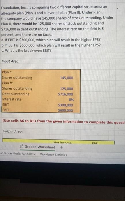 solved-foundation-inc-is-comparing-two-different-capital-chegg