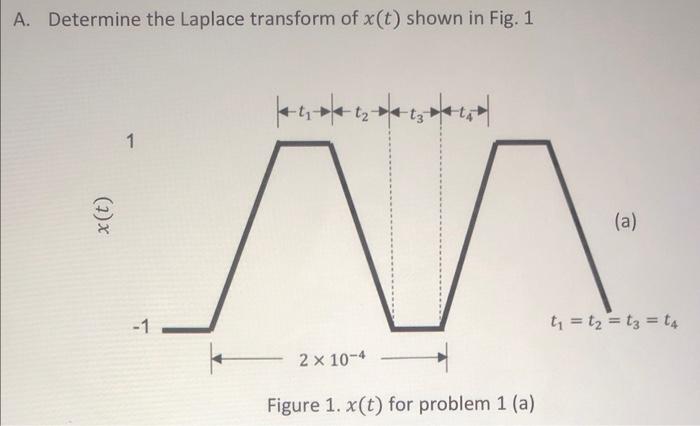 laplace transform of x t 1