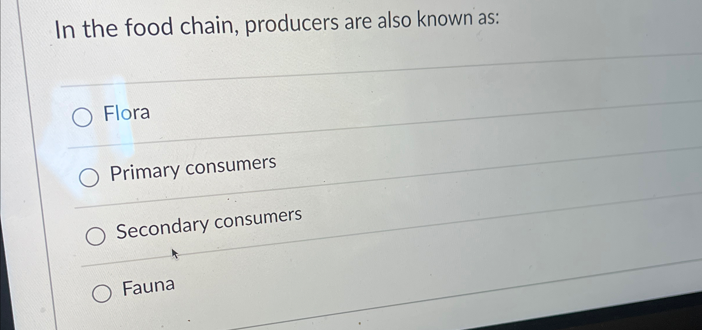 Solved In the food chain producers are also known Biology Diagrams