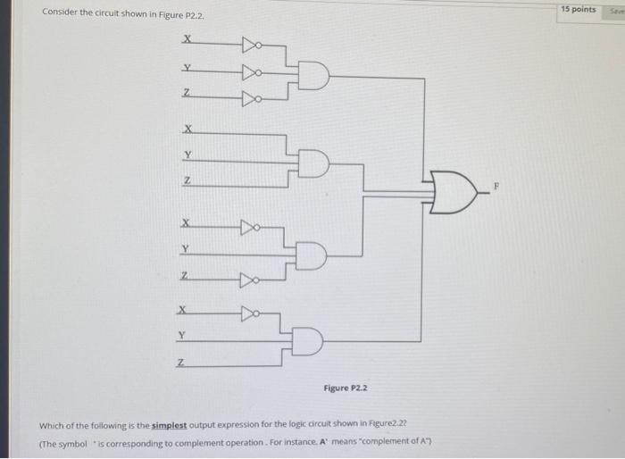Solved Consider the circuit shown in Figure P2.2. 15 points | Chegg.com