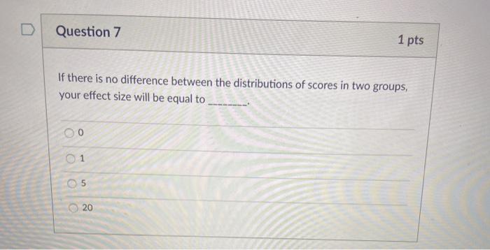 Solved Question 7 1 pts If there is no difference between | Chegg.com