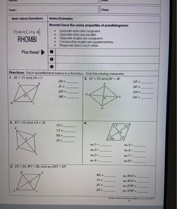 Solved Topic: Class Main Ideas/Questions Populug RHOMBI | Chegg.com Solved Topic: Class Main Ideas/Questions Populug RHOMBI | Chegg.com
