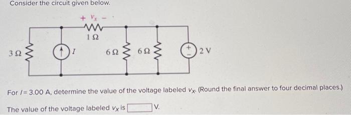 Solved Consider the circuit given below. For I=3.00 A, | Chegg.com