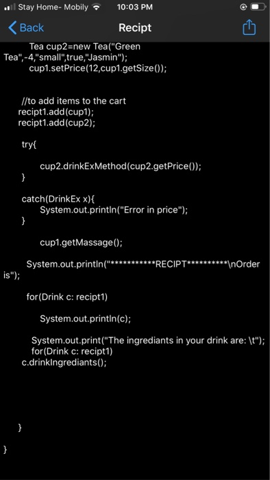 Solved JAVA Hello, I need help with this code. I wrote the | Chegg.com