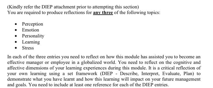 Kindly Refer The Diep Attachment Prior To Attempting Chegg Com