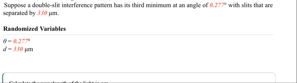 Solved Suppose a double-slit interference pattern has its | Chegg.com