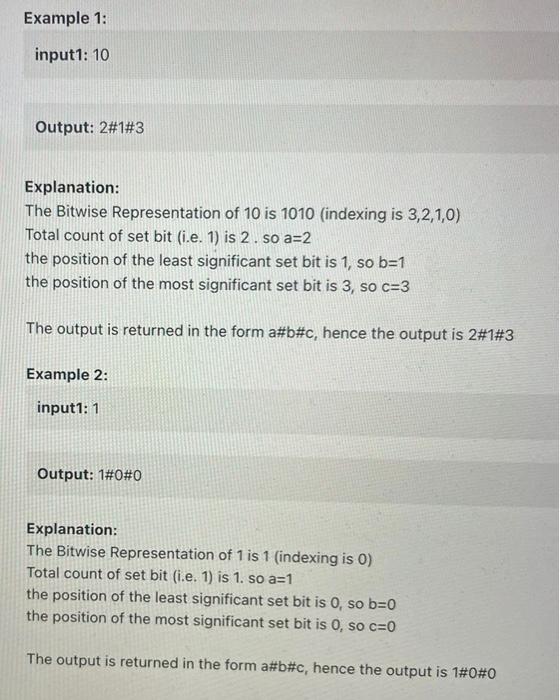 Solved Bitwise Operations Given An Integer, Say N. You Need | Chegg.com