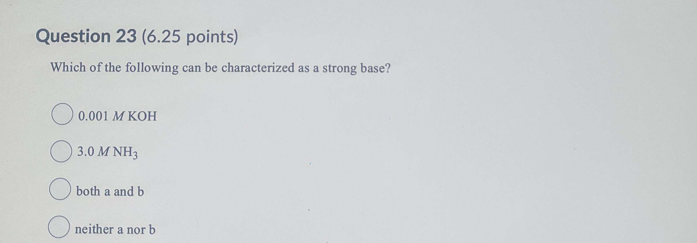 Solved Question 23 (6.25 ﻿points)Which of the following can | Chegg.com