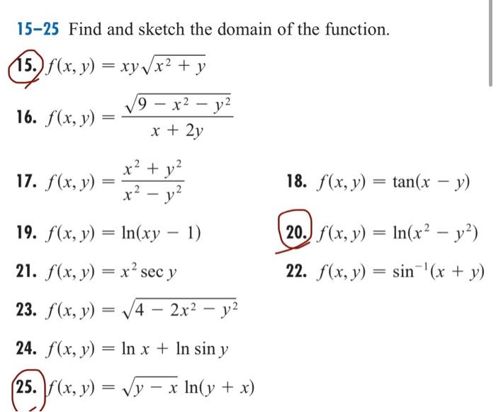 Solved number 15 20 25 can pleasesolve asap please | Chegg.com