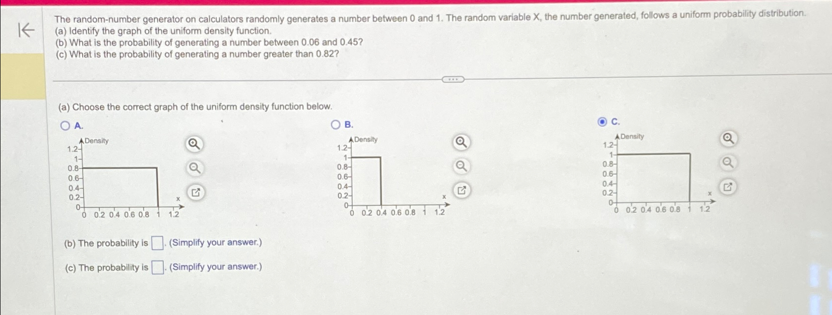 Solved The Random-number Generator On Calculators Randomly | Chegg.com