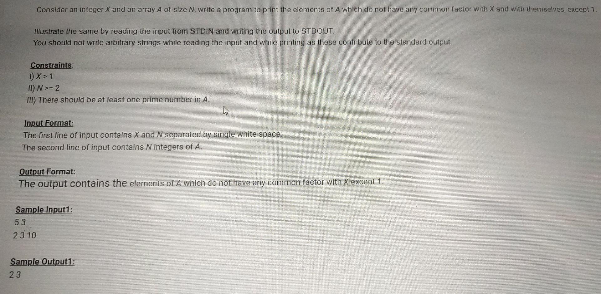 Solved Consider an integer X and an array A of size N, write | Chegg.com