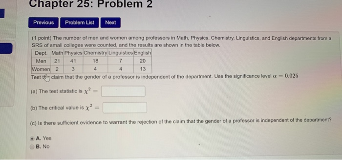Solved Chapter 25: Problem 2 Previous Problem List Next (1 | Chegg.com